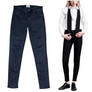 Acne Studios Skin 5 Pistol Blk Low Rise Jeans Sz 27 Stretch Punk Rock Goth